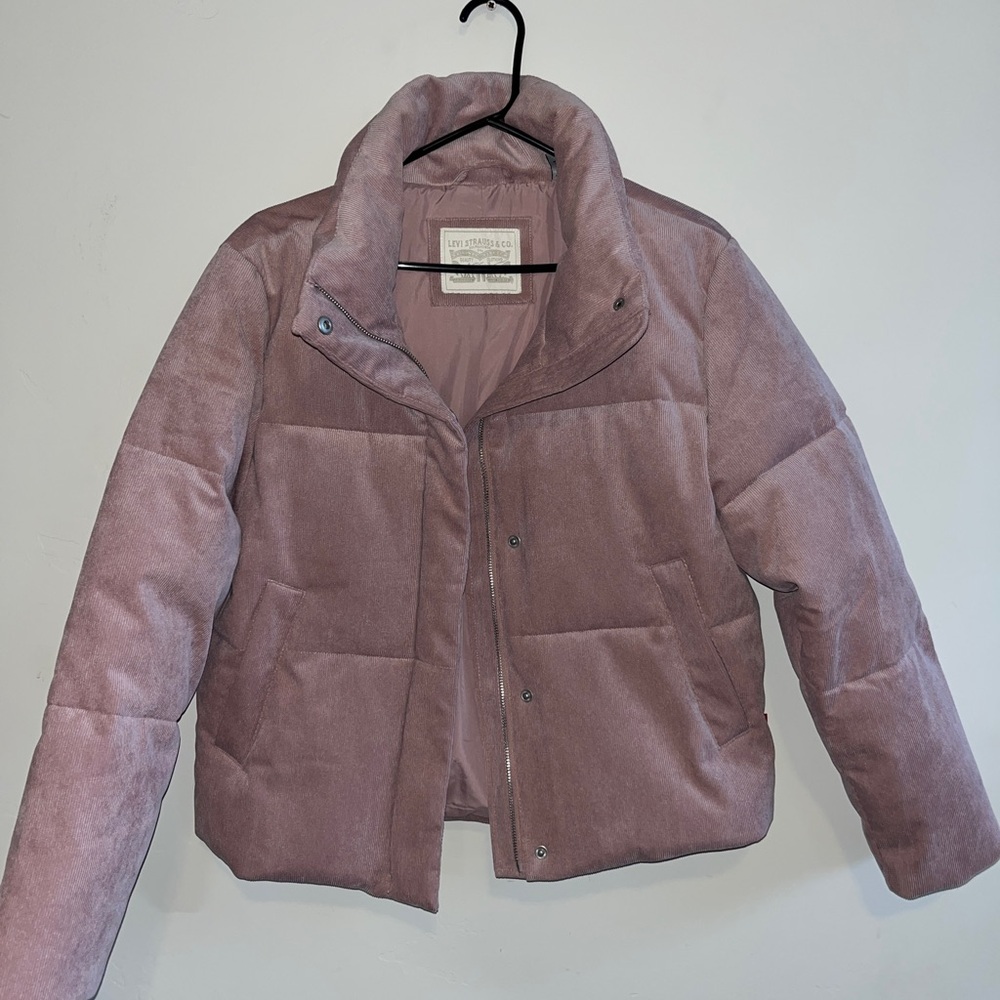 Levi's Women's Dusty Pink Puffer Jacket
